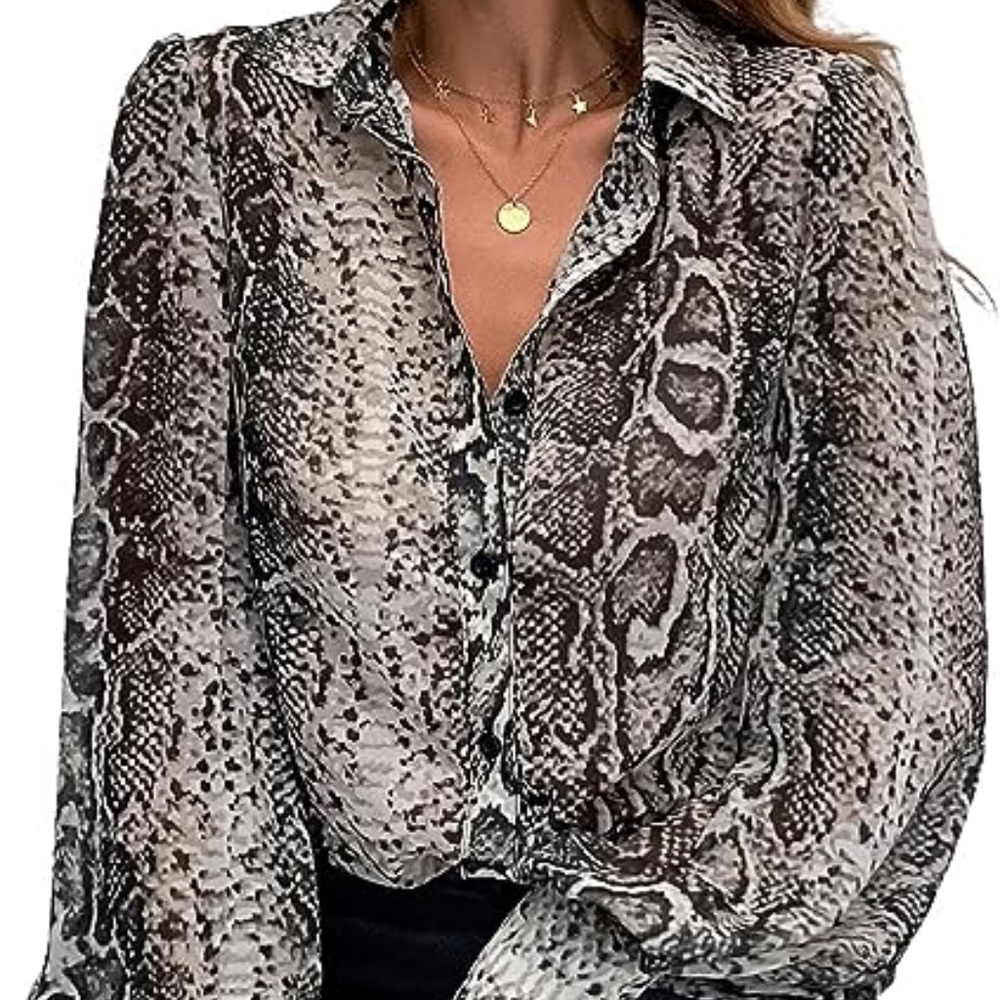 Envy Me Button Up Long Sleeve Blouse